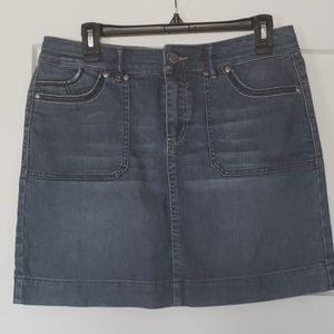 White house & Black market Jean's skirt